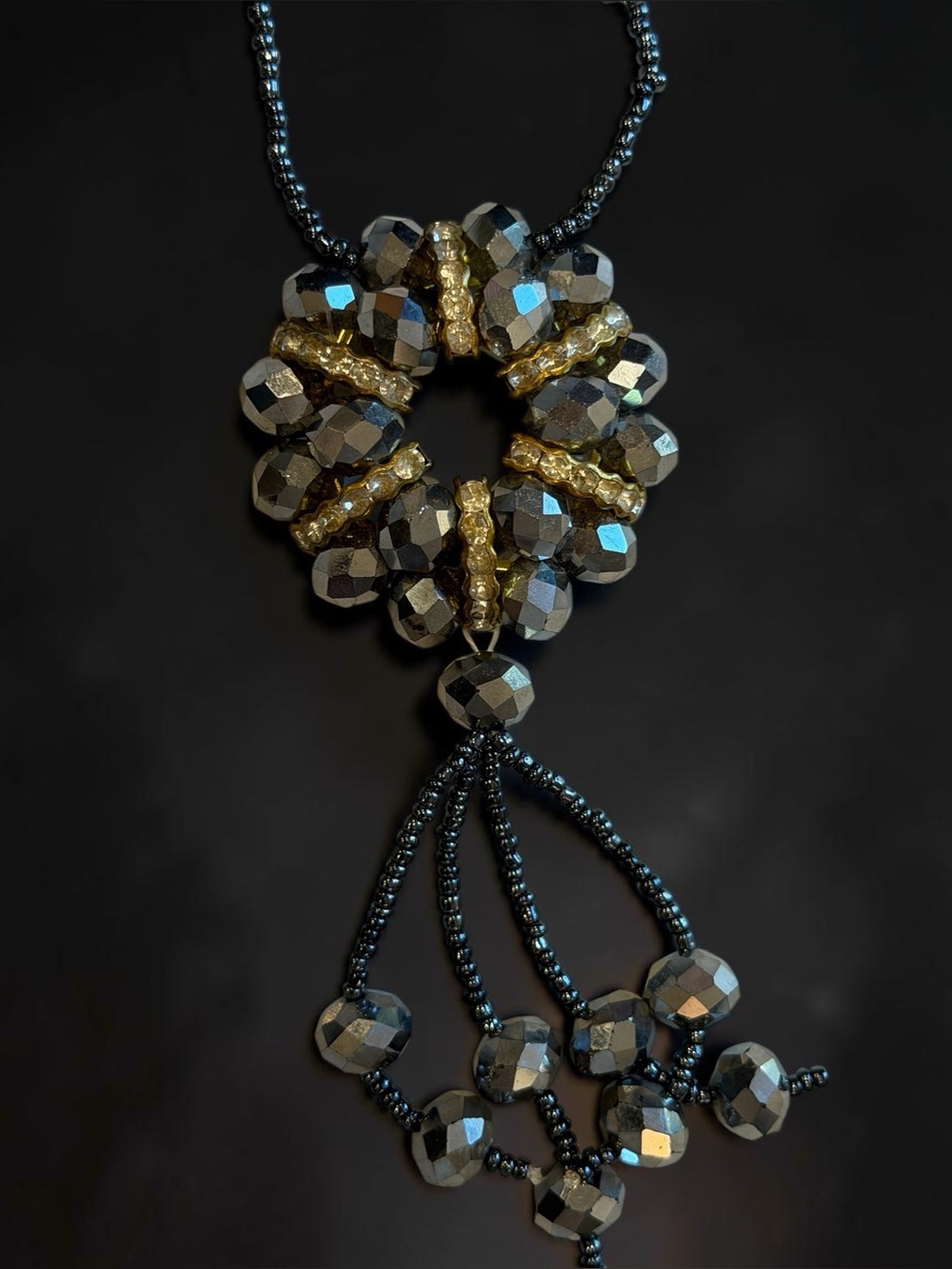 Vintage Runway Statement Necklace - Unsigned Jose & Maria Barrera Attribution - - Picture 6 of 16